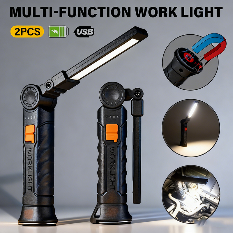 Outdoor Lighting Usb - Portable COB LED Flashlight USB Rechargeable
