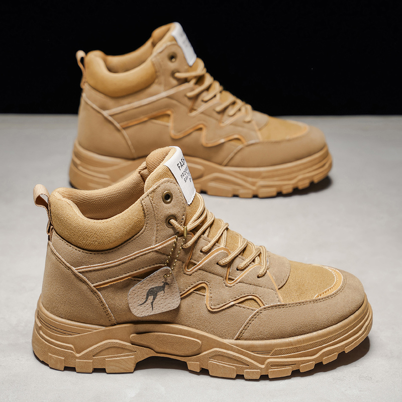Outdoor Lighting Uplight - Men's casual boots four seasons high-top