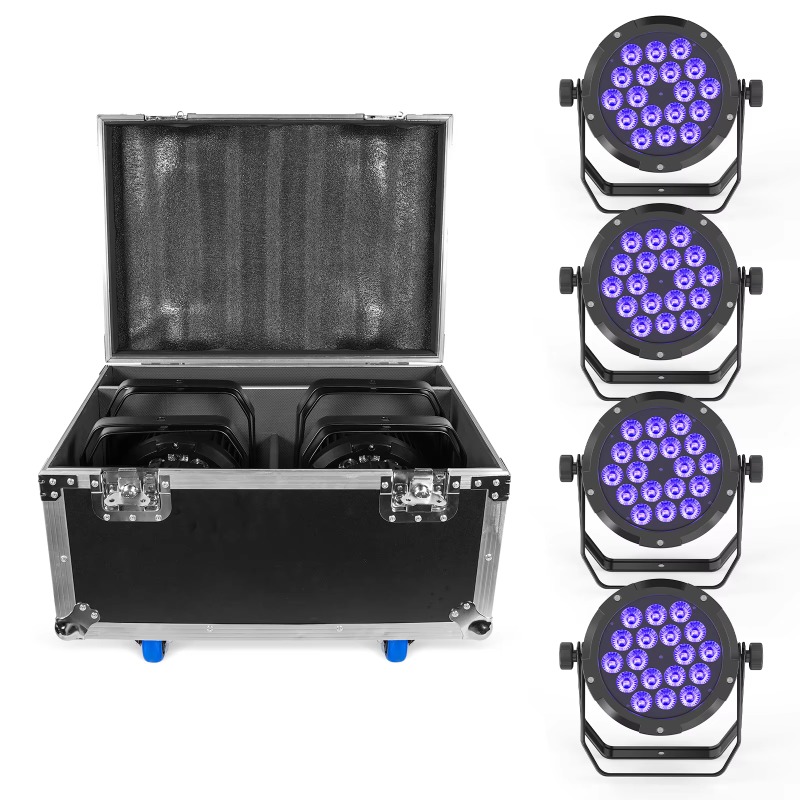 Outdoor Lighting Waterproof - 4Pcs 18X10W IP65 Waterproof Par Light