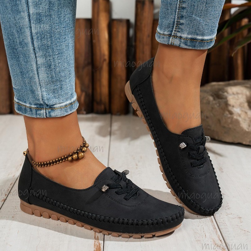 Outdoor Lighting Uplight - Women's Moccasin Loafers Round Toe Non