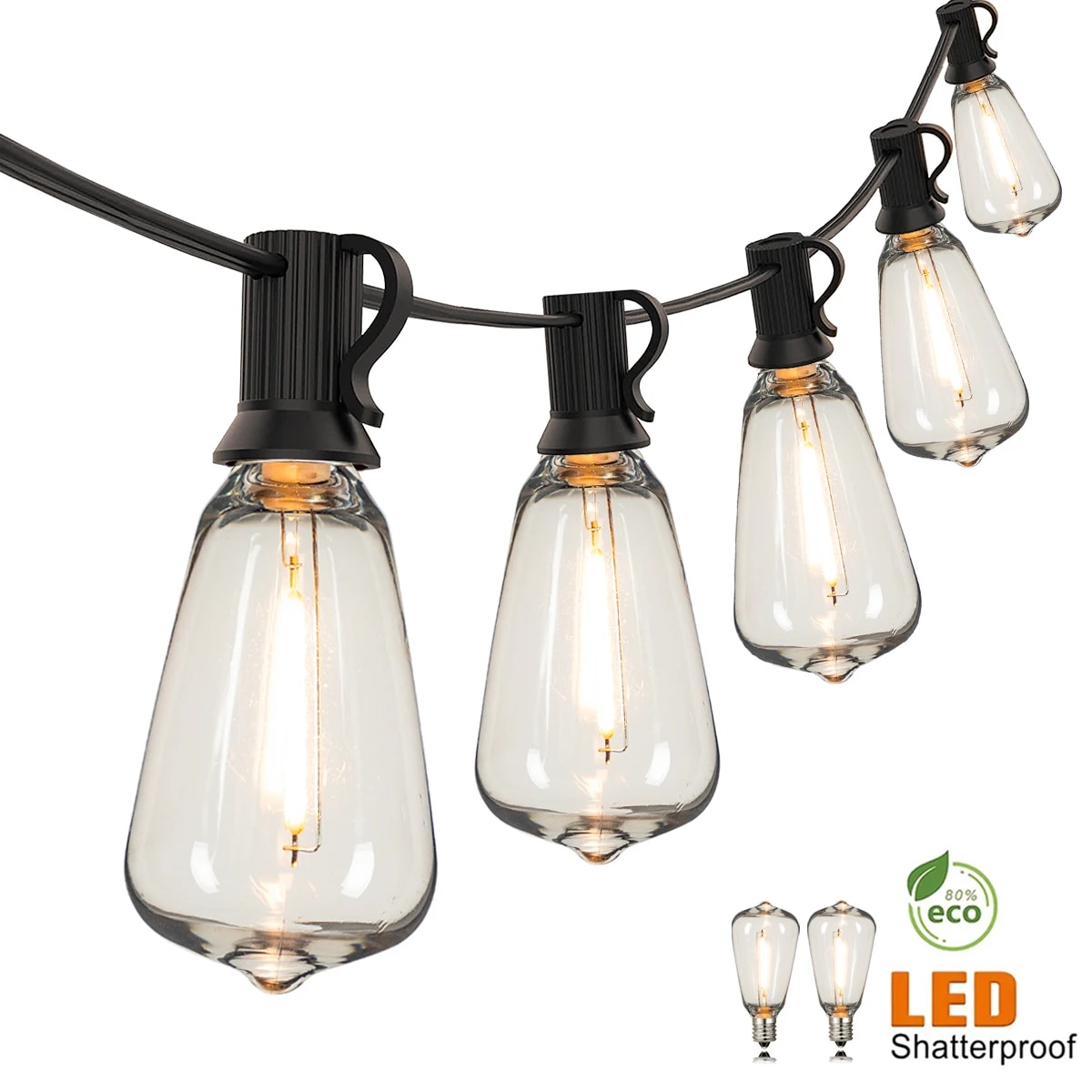 Outdoor Lighting Strip - 110V US Plug ST38 String Lights