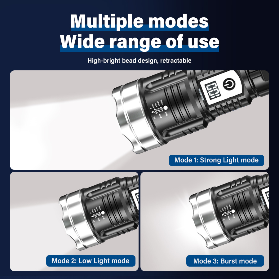 High Power 200000LM LED Flashl - Outdoor Lighting Unit 评论和价格