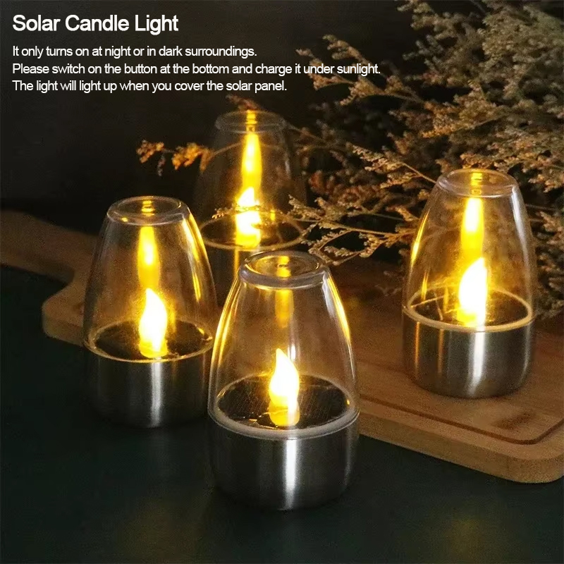 LED Solar Candles Light Flamel - Outdoor Lighting Ideas For Party 评论和价格