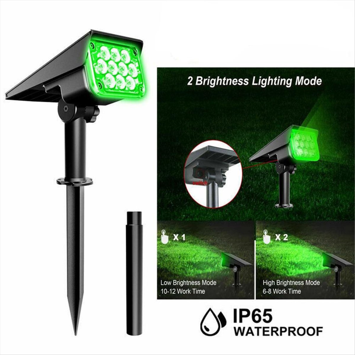 Y17A Solar Spotlight Solar Gar - Outdoor Lighting Yard Decoration 评论和价格