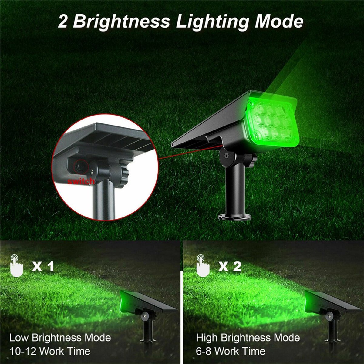 Y17A Solar Spotlight Solar Gar - Outdoor Lighting Yard Decoration 评论和价格
