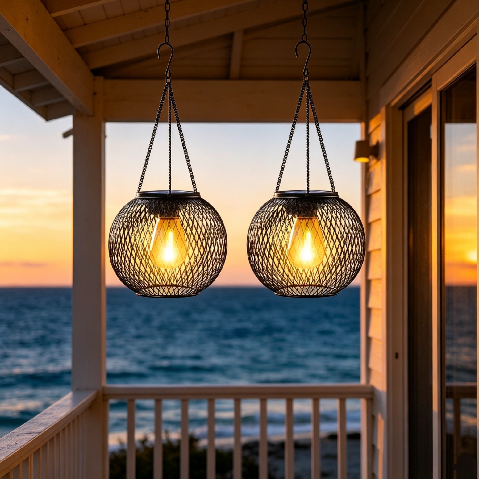 Solar Powered LED Hanging Floo - Outdoor Lighting And Landscape 评论和价格