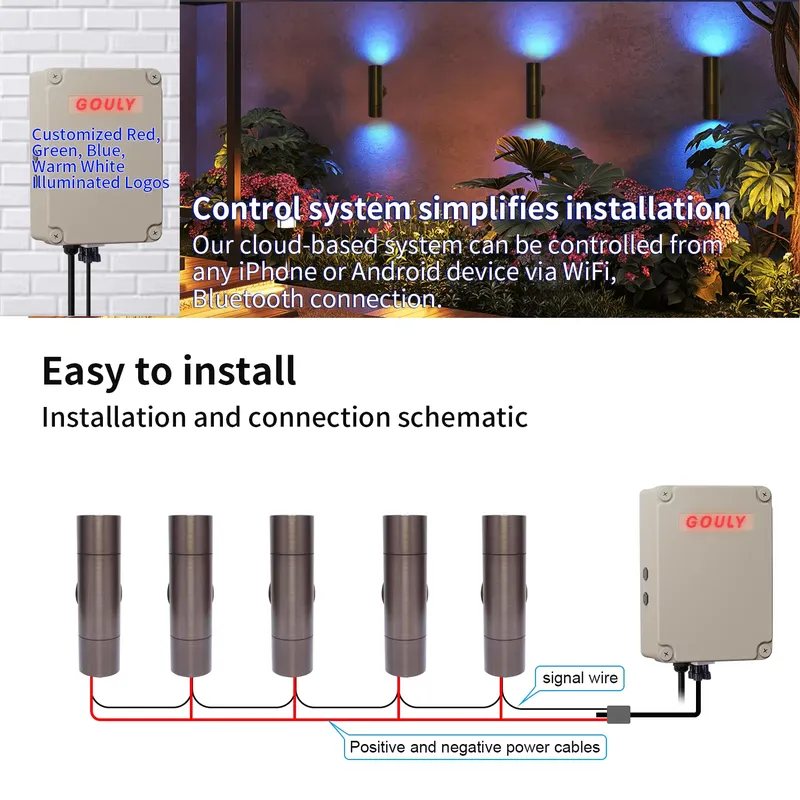 Durable Brass Outdoor LED Wall - Outdoor Lighting Pathway 评论和价格