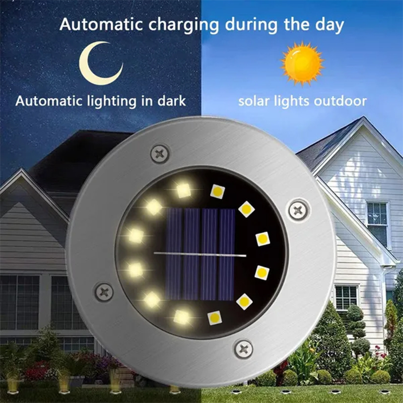 8/20 LED Solar Ground Lights W - Outdoor Lighting Under Deck 评论和价格
