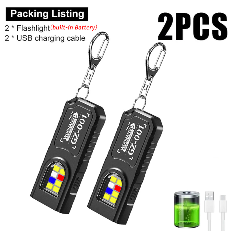 Multifunctional Keychain Flash - Outdoor Lighting Usb 评论和价格