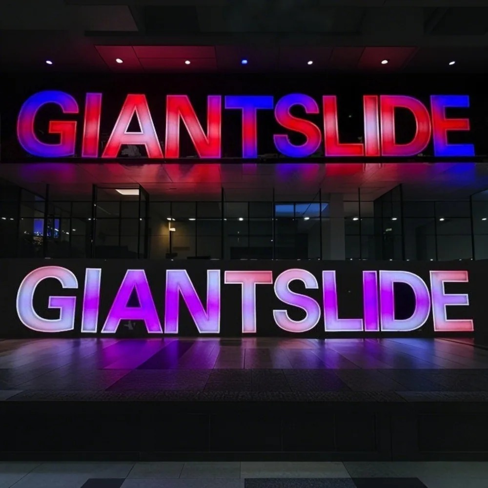 Custom RGB Metal LED Sign Wall - Outdoor Lighting Logo 评论和价格