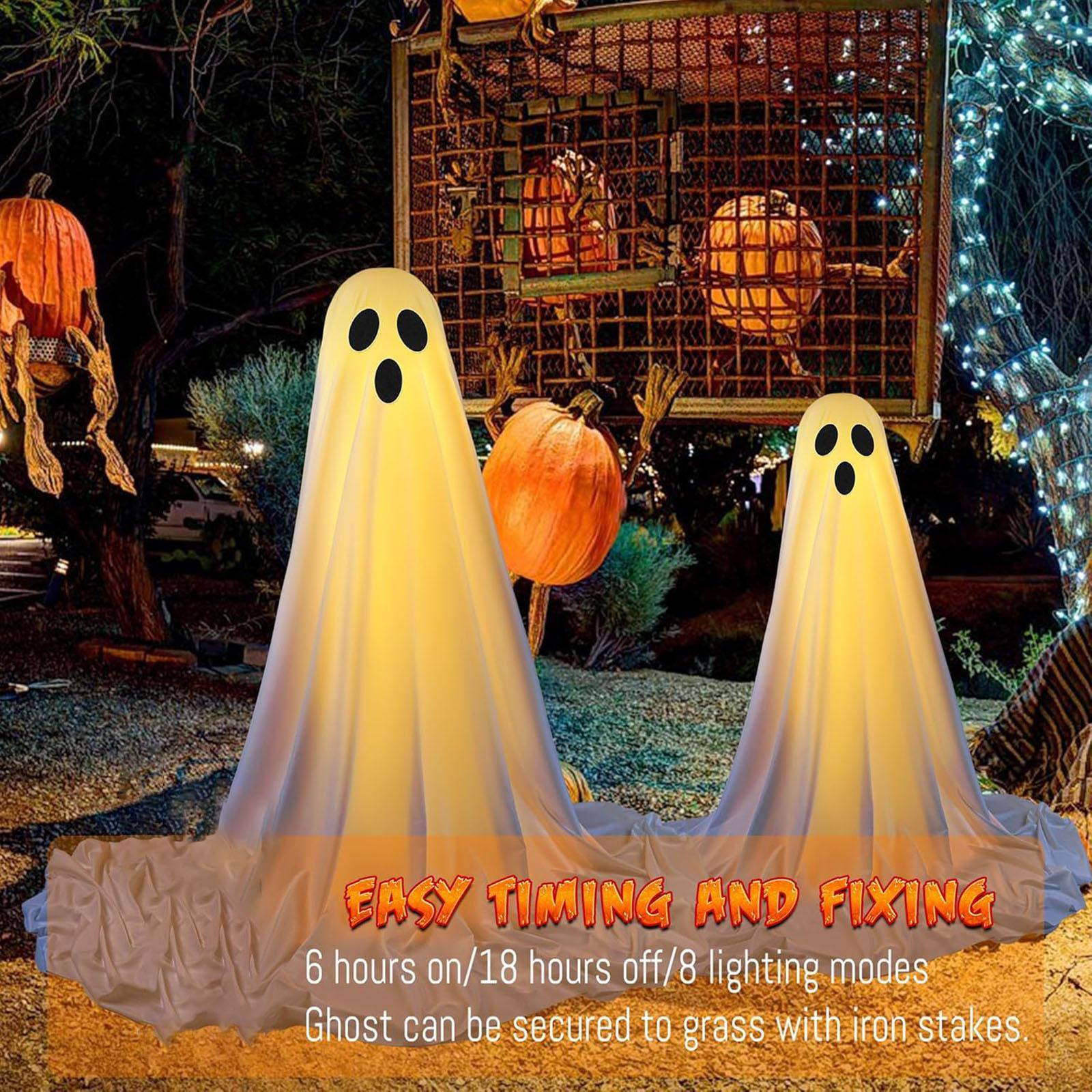 Polyester Halloween Ghost Lamp - Outdoor Lighting Yard Decoration 评论和价格