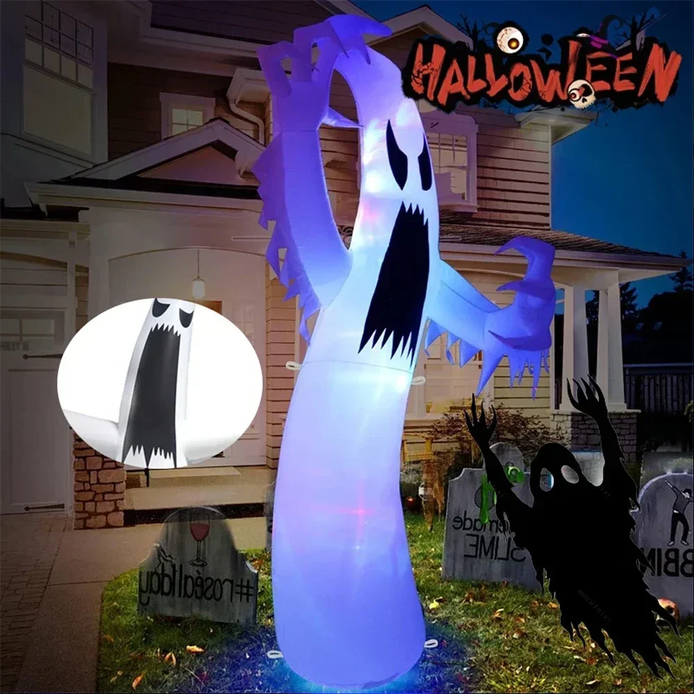 Halloween Inflatable Scary Gho - Outdoor Lighting Ideas For Party 评论和价格