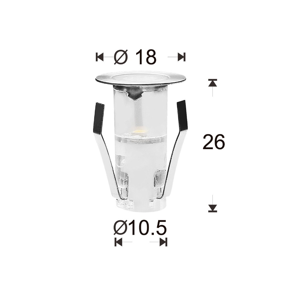 10PCS LED Mini Deck Light IP67 - Outdoor Lighting Under Deck 评论和价格