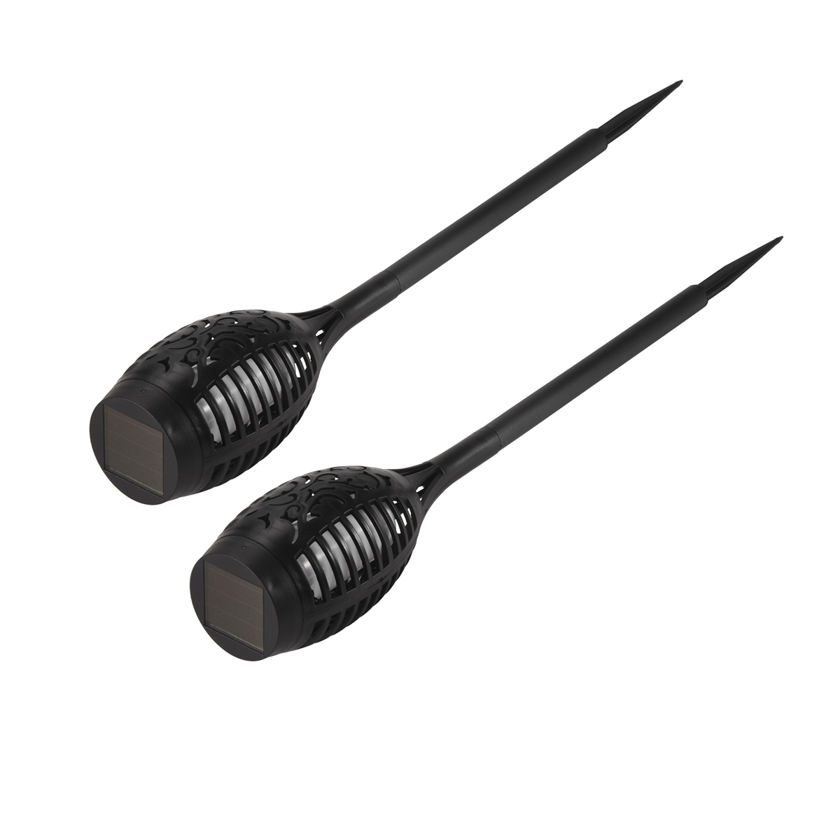 Y17A 2 Pcs LED Solar Flame Lig - Outdoor Lighting And Landscape 评论和价格