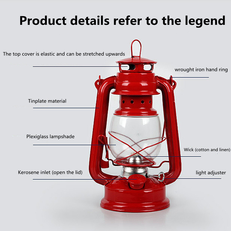 19cm Retro Outdoor Camping Lam - Outdoor Lighting Mediterranean Style 评论和价格