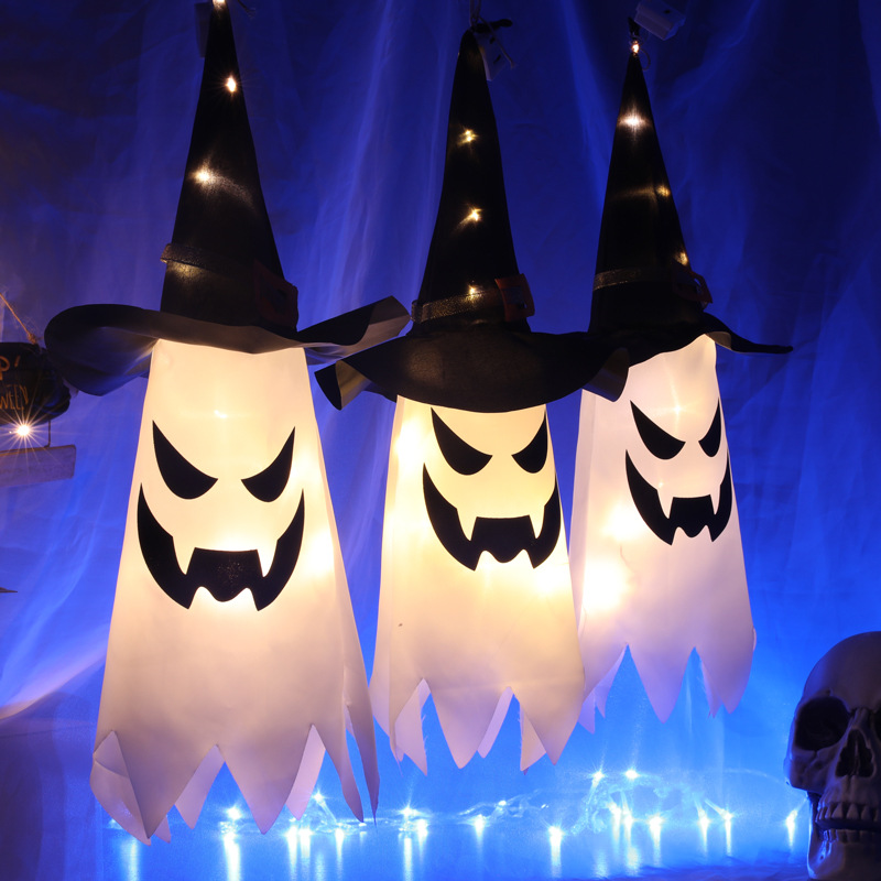 Halloween Glowing Witch Hat La - Outdoor Lighting Ideas For Party 评论和价格