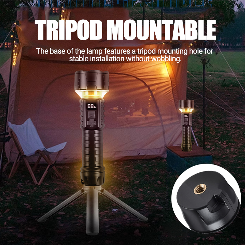 COB LED Flashlight Rechargeabl - Outdoor Lighting Unit 评论和价格