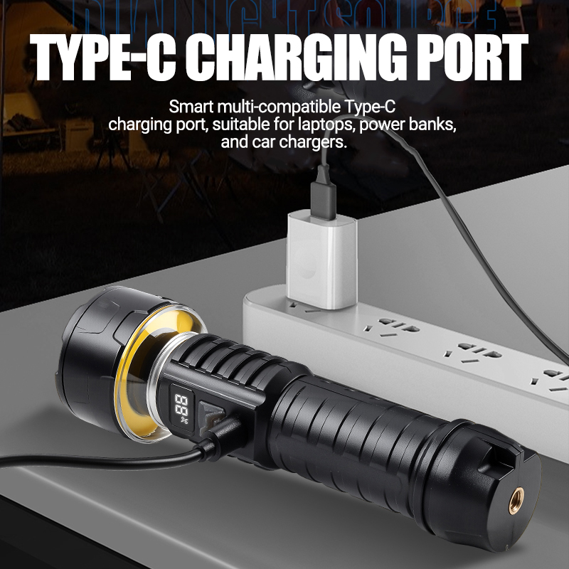 COB LED Flashlight Rechargeabl - Outdoor Lighting Unit 评论和价格