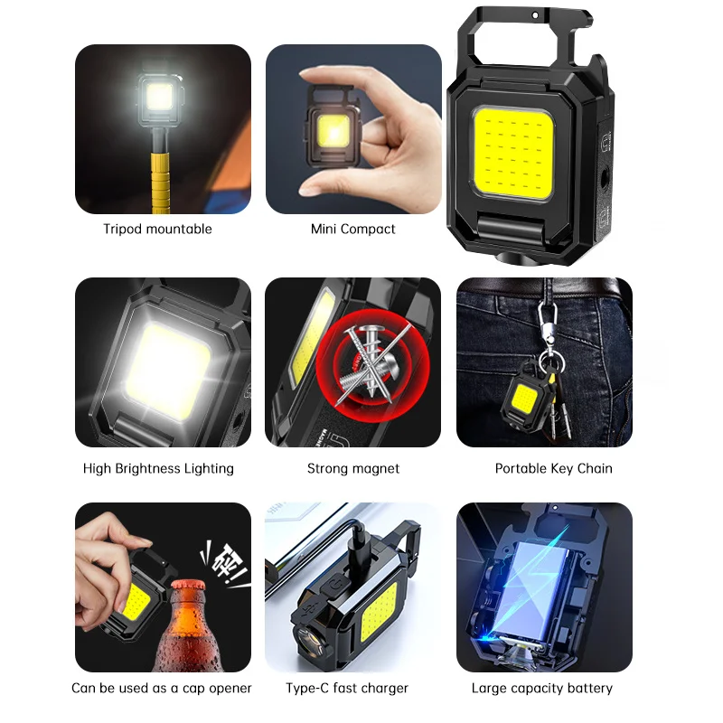 Mini LED Handheld Flashlights  - Outdoor Lighting Usb 评论和价格
