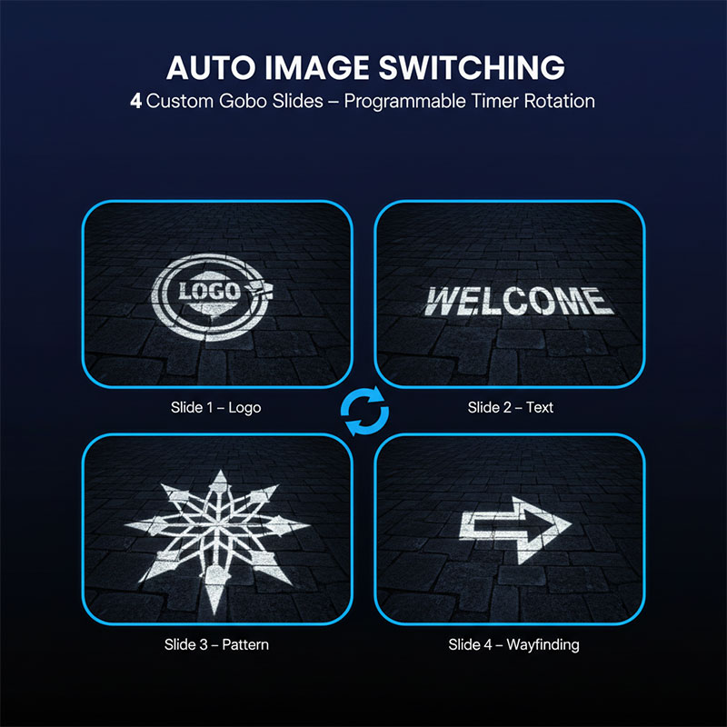 300W Electric Focus Gobo Proje - Outdoor Lighting Logo 评论和价格