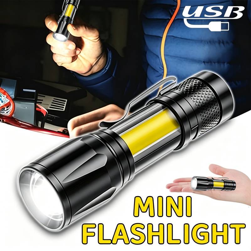 Mini LED Flashlight COB Floodl - Outdoor Lighting Usb 评论和价格