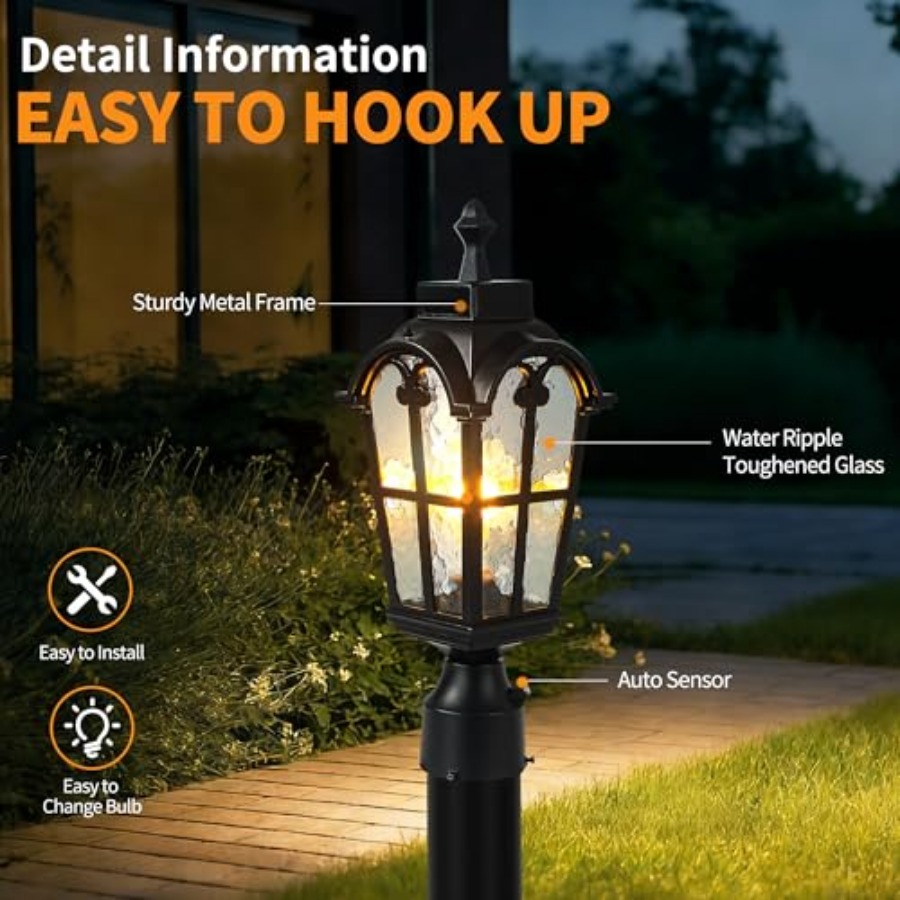 Sensor Outdoor Post Lights Wat - Outdoor Lighting Waterproof 评论和价格