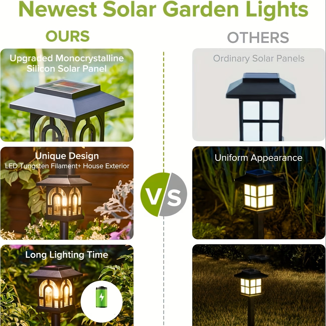 10Pack Solar Pathway Light Out - Solar Path Light 评论和价格