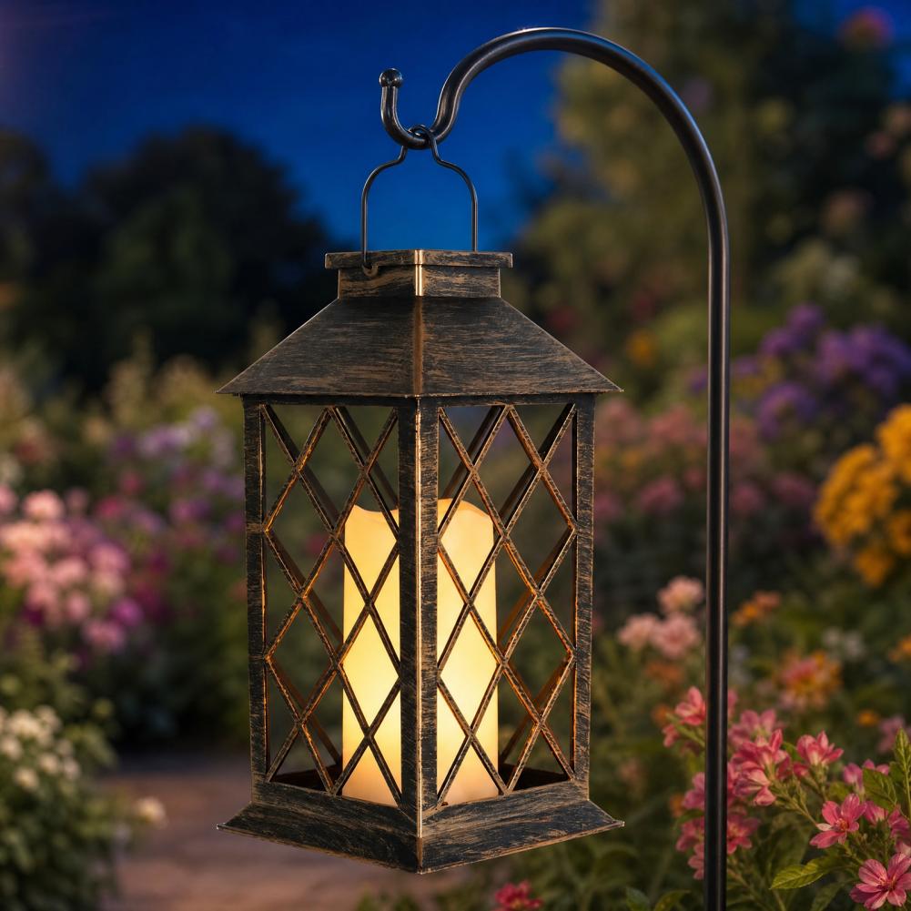 Retro Solar Lantern, Outdoor S - Outdoor Lighting Yard Decoration 评论和价格