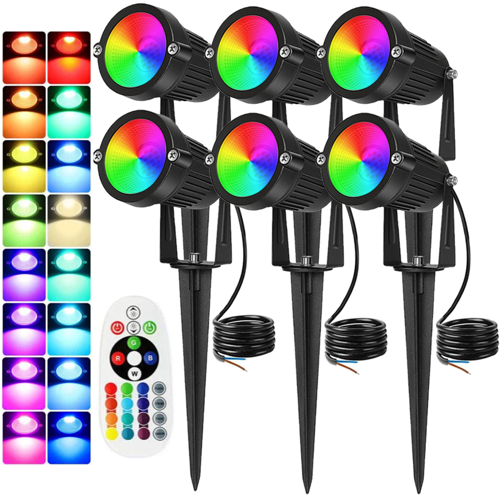 RGBW Landscape Lighting 10W wi - Outdoor Lighting Waterproof 评论和价格