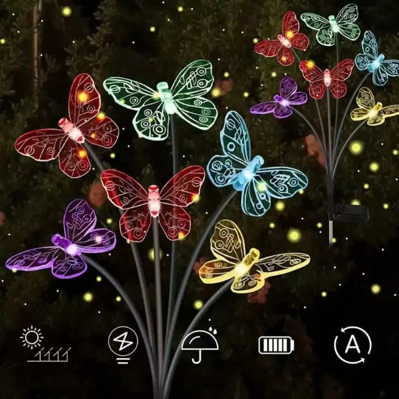 Solar Powered Butterfly Lights - Outdoor Lighting Waterproof 评论和价格