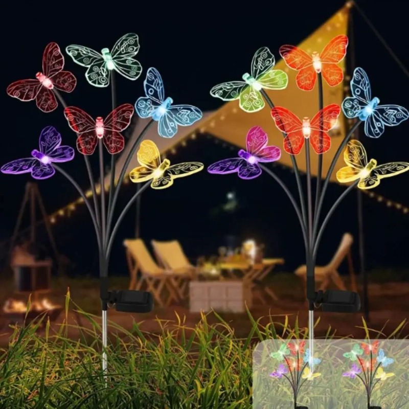 Solar Powered Butterfly Lights - Outdoor Lighting Waterproof 评论和价格