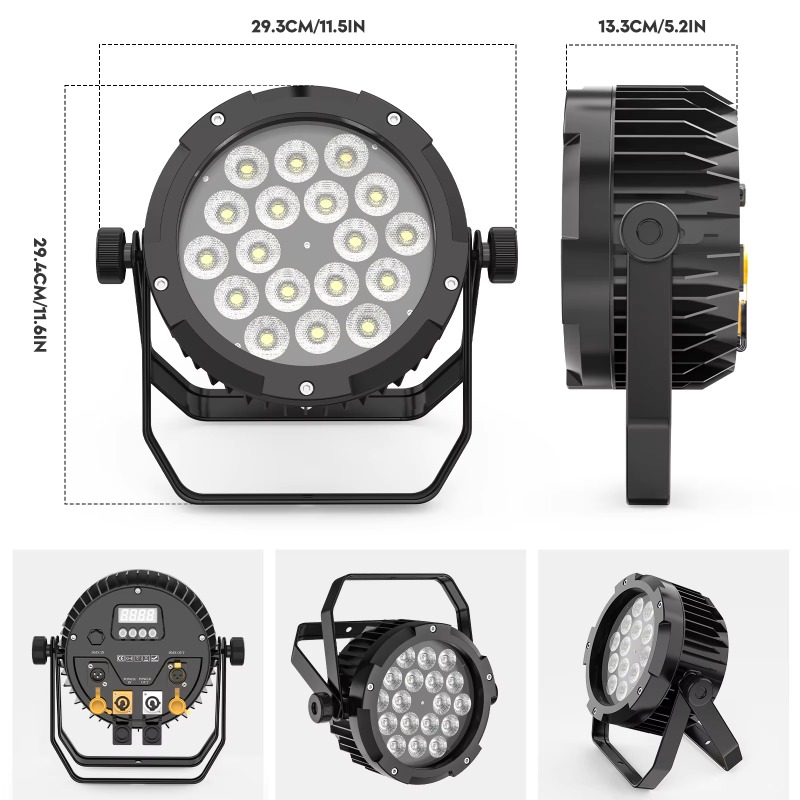 4Pcs 18X10W IP65 Waterproof Pa - Outdoor Lighting Waterproof 评论和价格