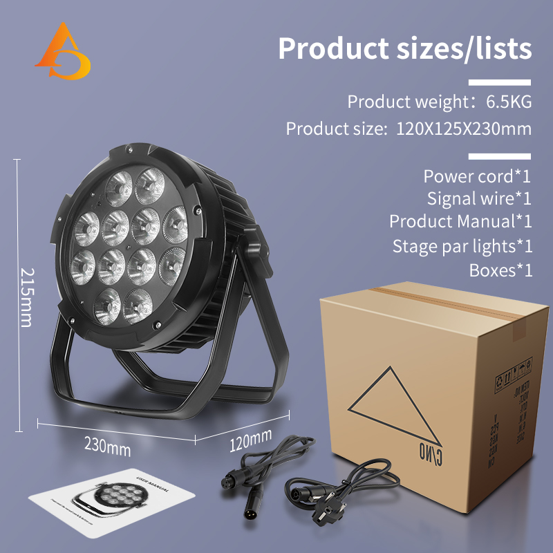 IP65 Waterproof 12X18W 6in1 Ba - Outdoor Lighting Ideas For Party 评论和价格