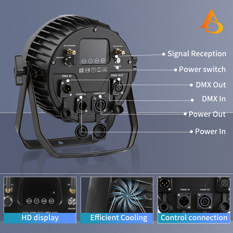 IP65 Waterproof 12X18W 6in1 Ba - Outdoor Lighting Ideas For Party 评论和价格