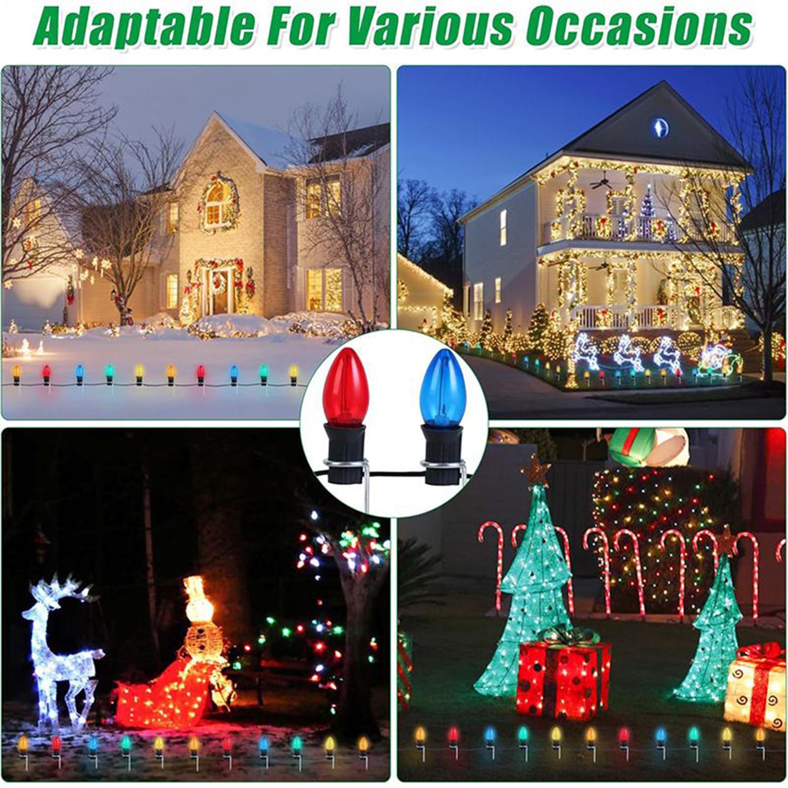Christmas Light Stakes 12-Inch - Outdoor Lighting Pathway 评论和价格
