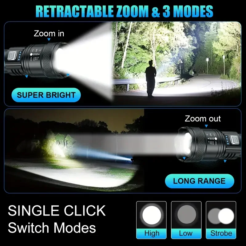 Tactical LED Flashlight 2000LM - Outdoor Lighting Ideas For Party 评论和价格