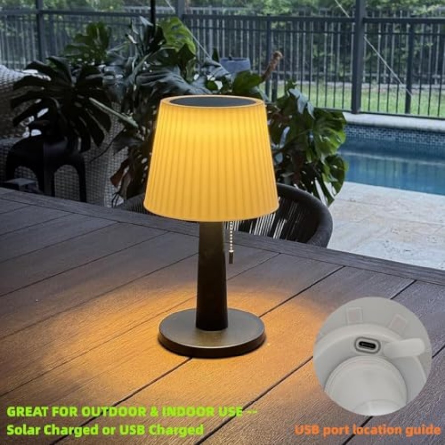 Solar Table Lamps Outdoor Indo - Outdoor Lighting Waterproof 评论和价格