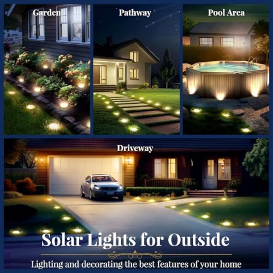 Solar Ground Lights Solar Ligh - Outdoor Lighting And Landscape 评论和价格