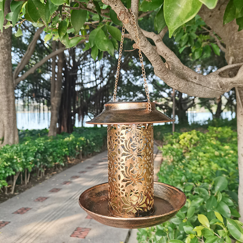 Hanging Bird House Metal Outdo - Outdoor Lighting Ideas For House 评论和价格