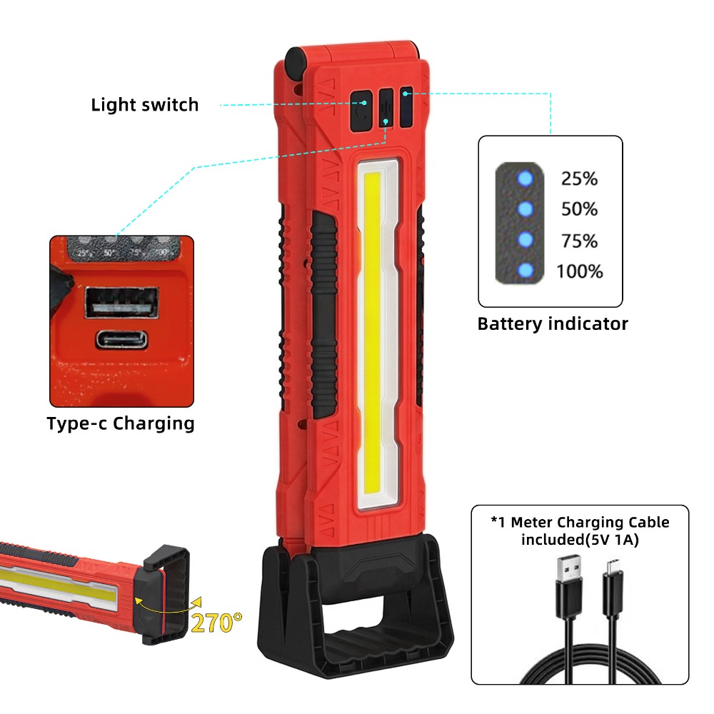 New COB Work Light USB Recharg - Outdoor Lighting Strip 评论和价格