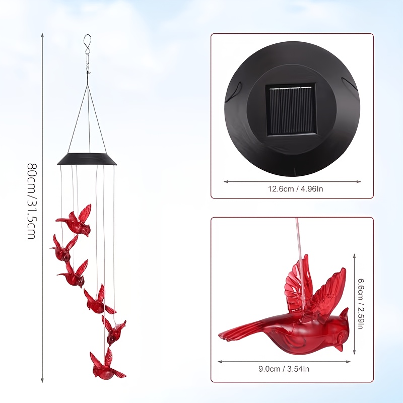 Solar-Powered Flaming Bird Win - Outdoor Lighting Waterproof 评论和价格